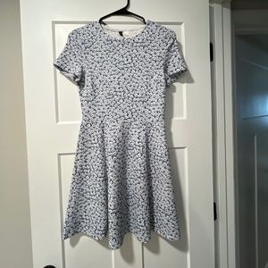 Light blue flowery casual dress